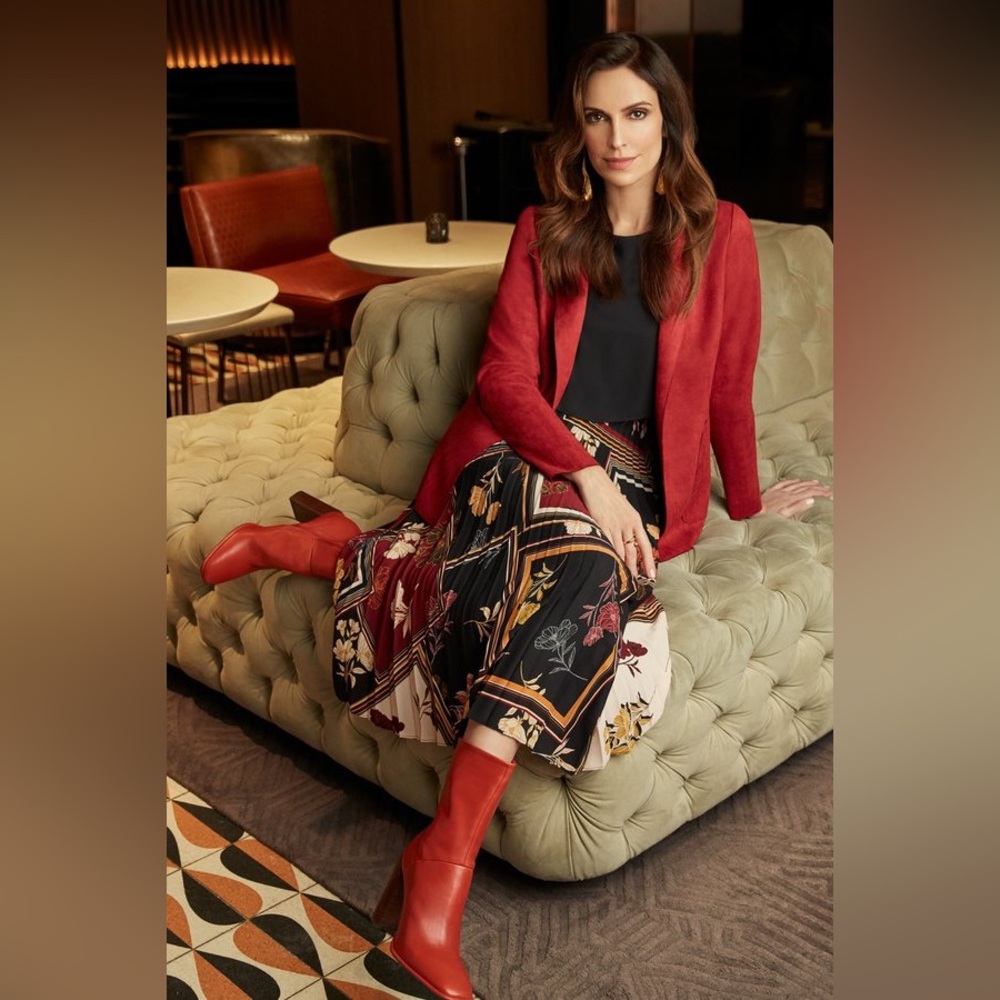 NWT 🇨🇦Gorgeous Joseph Ribkoff Mixed Print Dress Style - Picture 2 of 8